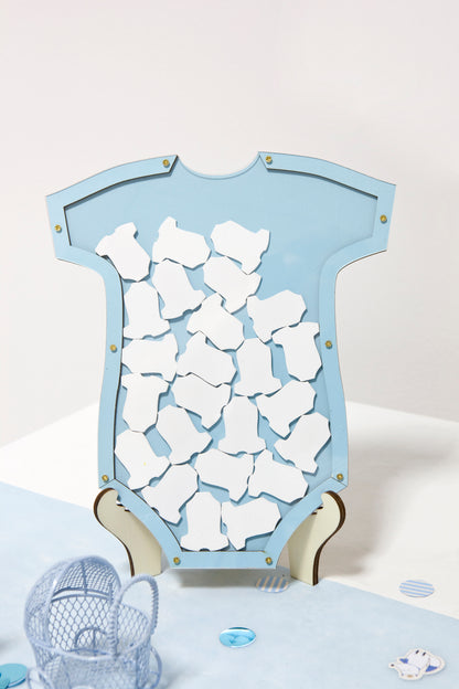 24-delna knjiga gostov z modrim lesenim okvirjem