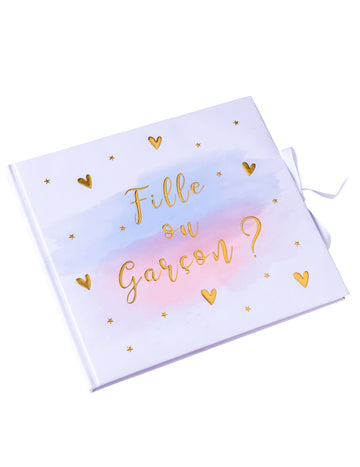 Roza, modra in zlata knjiga gostov za deklico ali fantka, 64 strani, za otroško zabavo