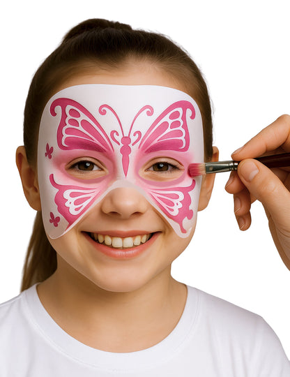 Komplet 4 šablon za poslikavo obraza živali za otroke