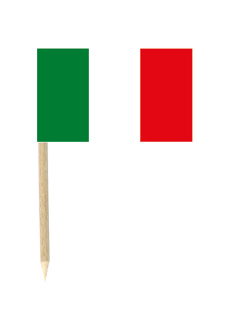 Lot de mini-piques drapeaux Italie vert blanc rouge