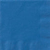 Serviettes en papier bleu royal pour fête avec bordure gaufrée