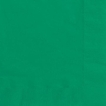 50 zelenih papirnatih serviet 33 x 33 cm 