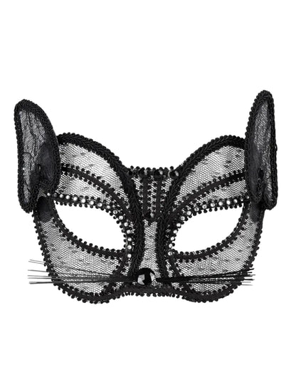 Women's Black Lace Wolf
