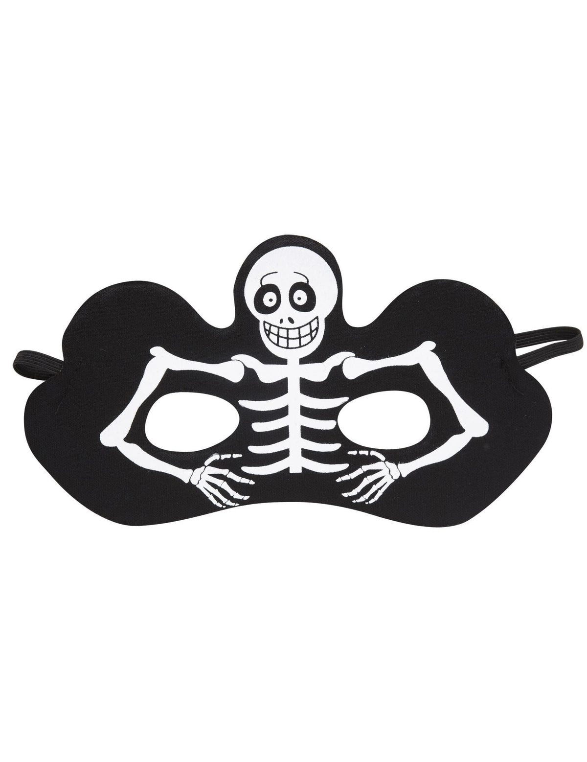 Loup squelette pour adulte noir avec motif blanc Halloween