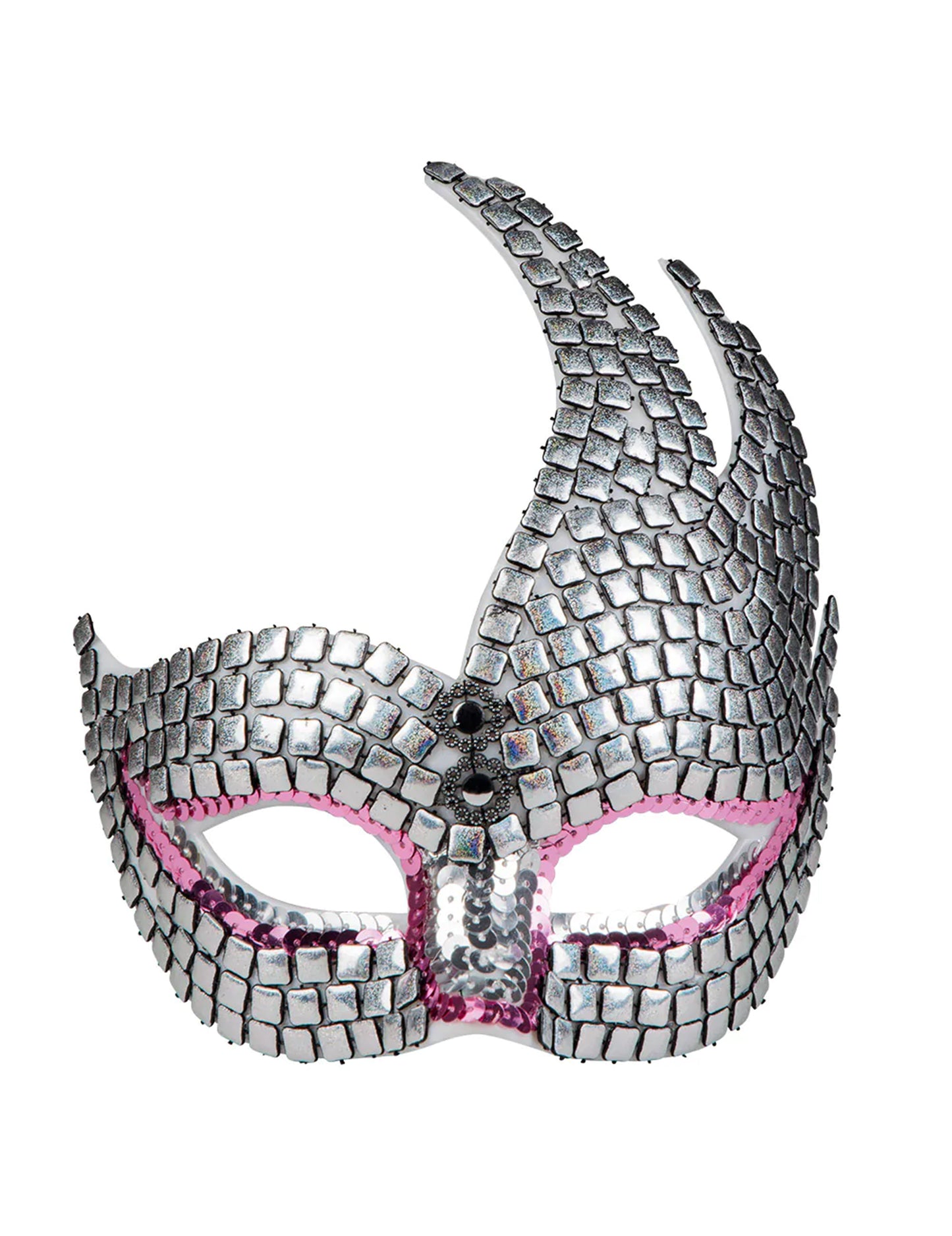 Svetleči venec za odrasle v srebrni in rožnati barvi