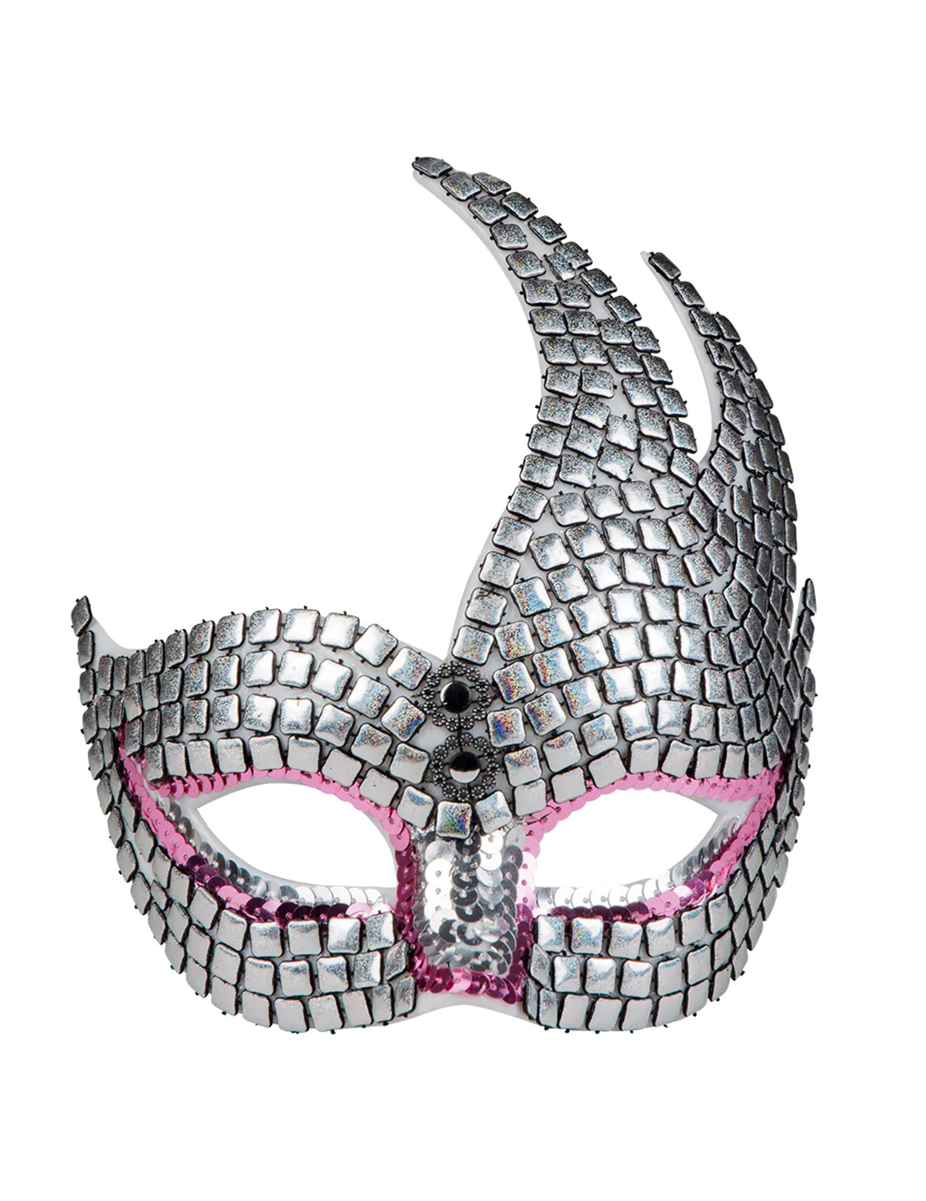 Svetleči venec za odrasle v srebrni in rožnati barvi