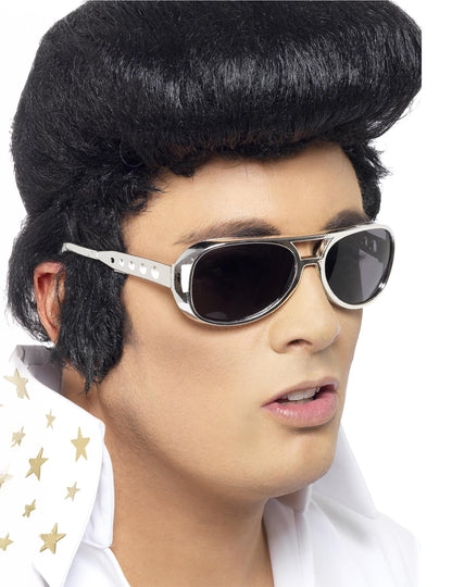 Odrasla srebrna očala Elvis