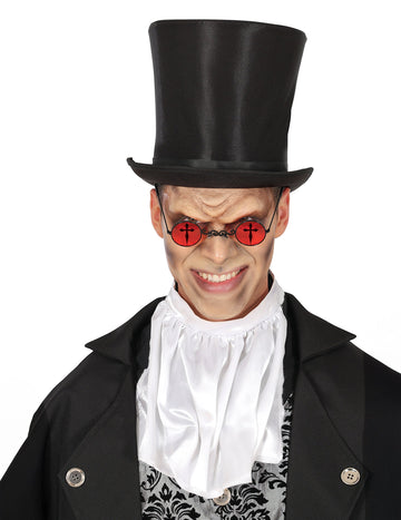 Odrasla rdeča okrogla gotska očala