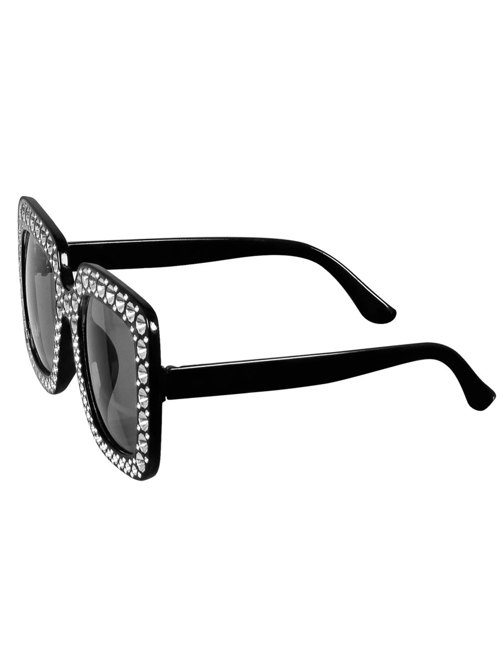 Vue de profil des lunettes bling bling pour adulte