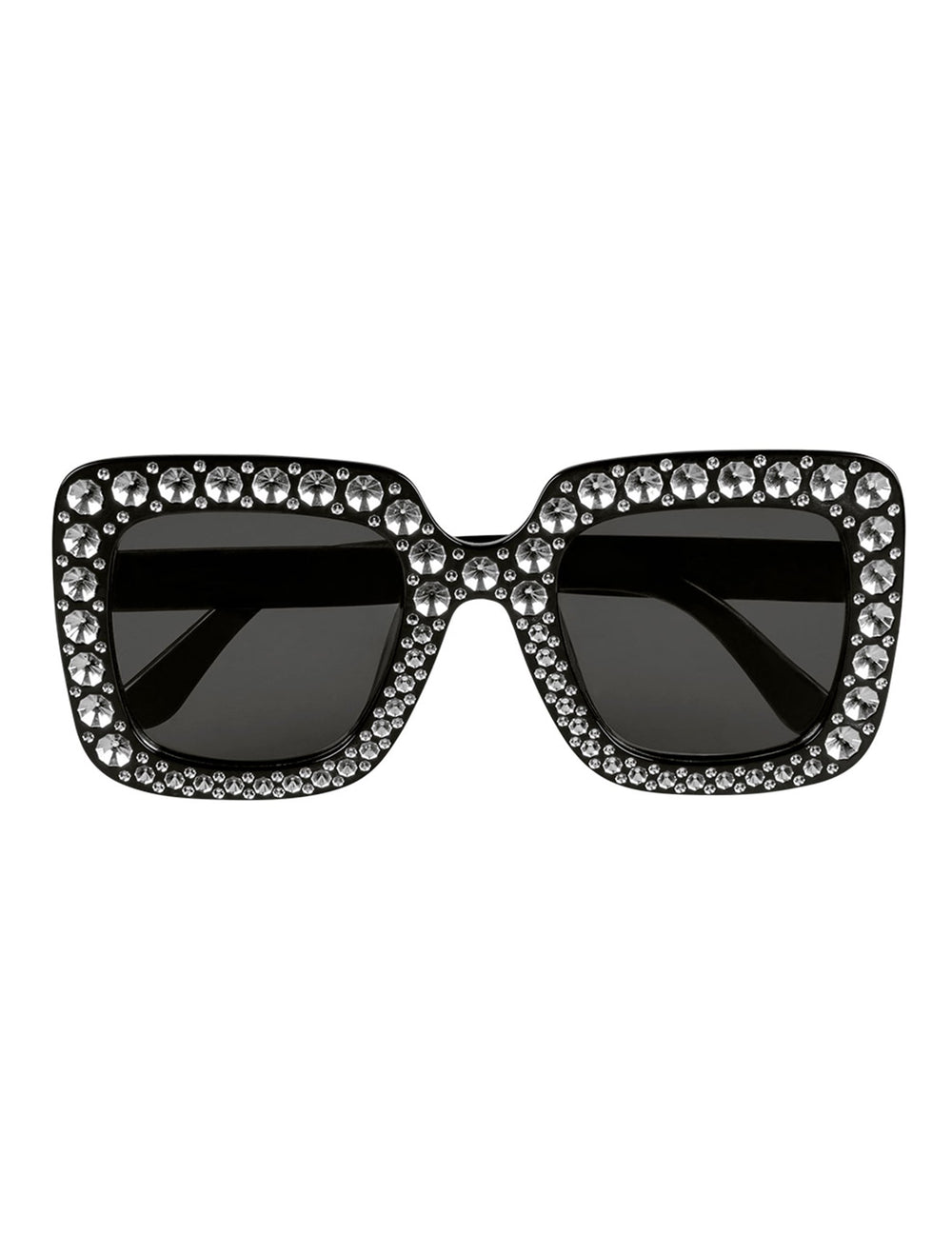 Vue de face des lunettes bling bling pour adulte