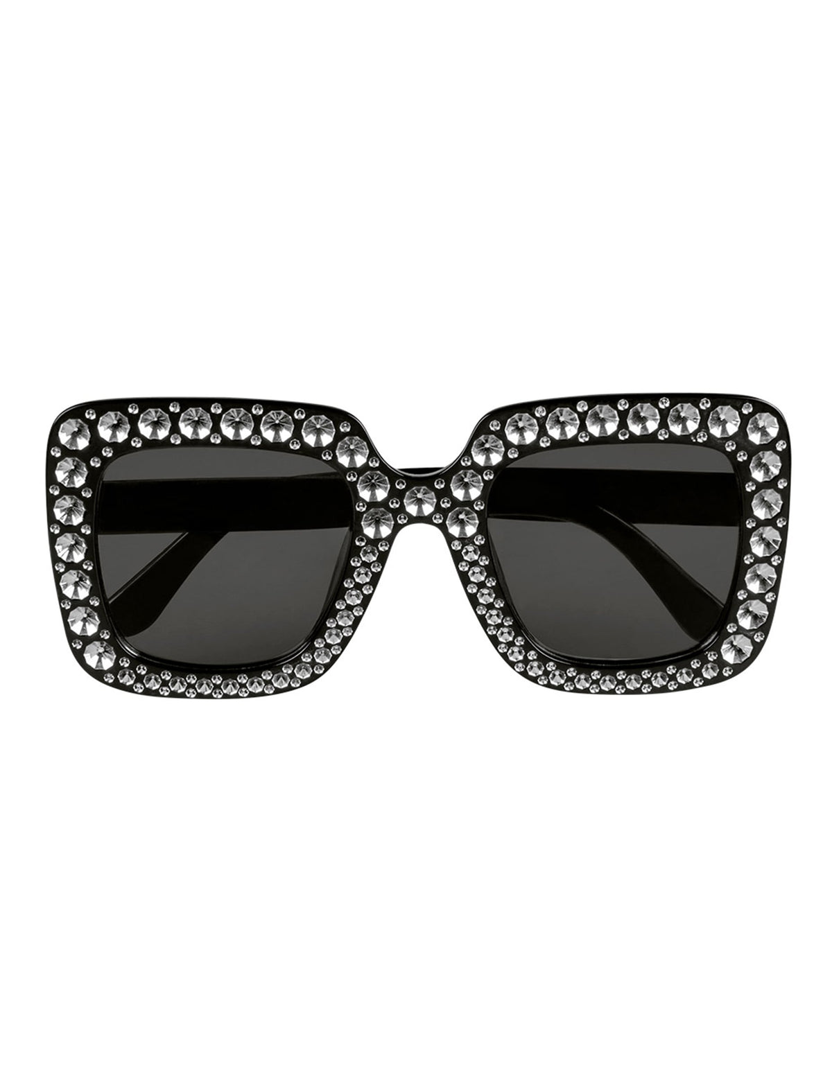 Vue de face des lunettes bling bling pour adulte