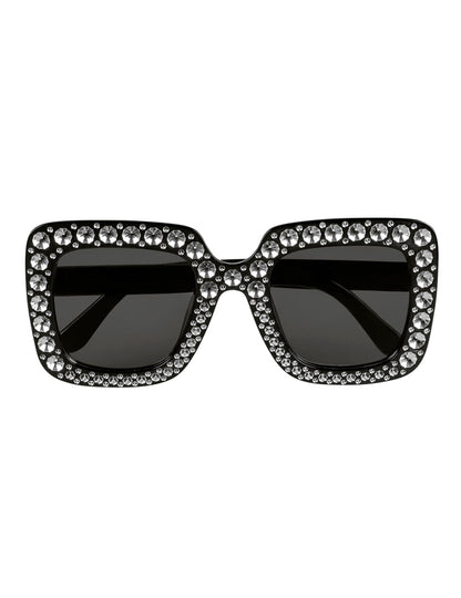 Odrasla črna bling bling očala