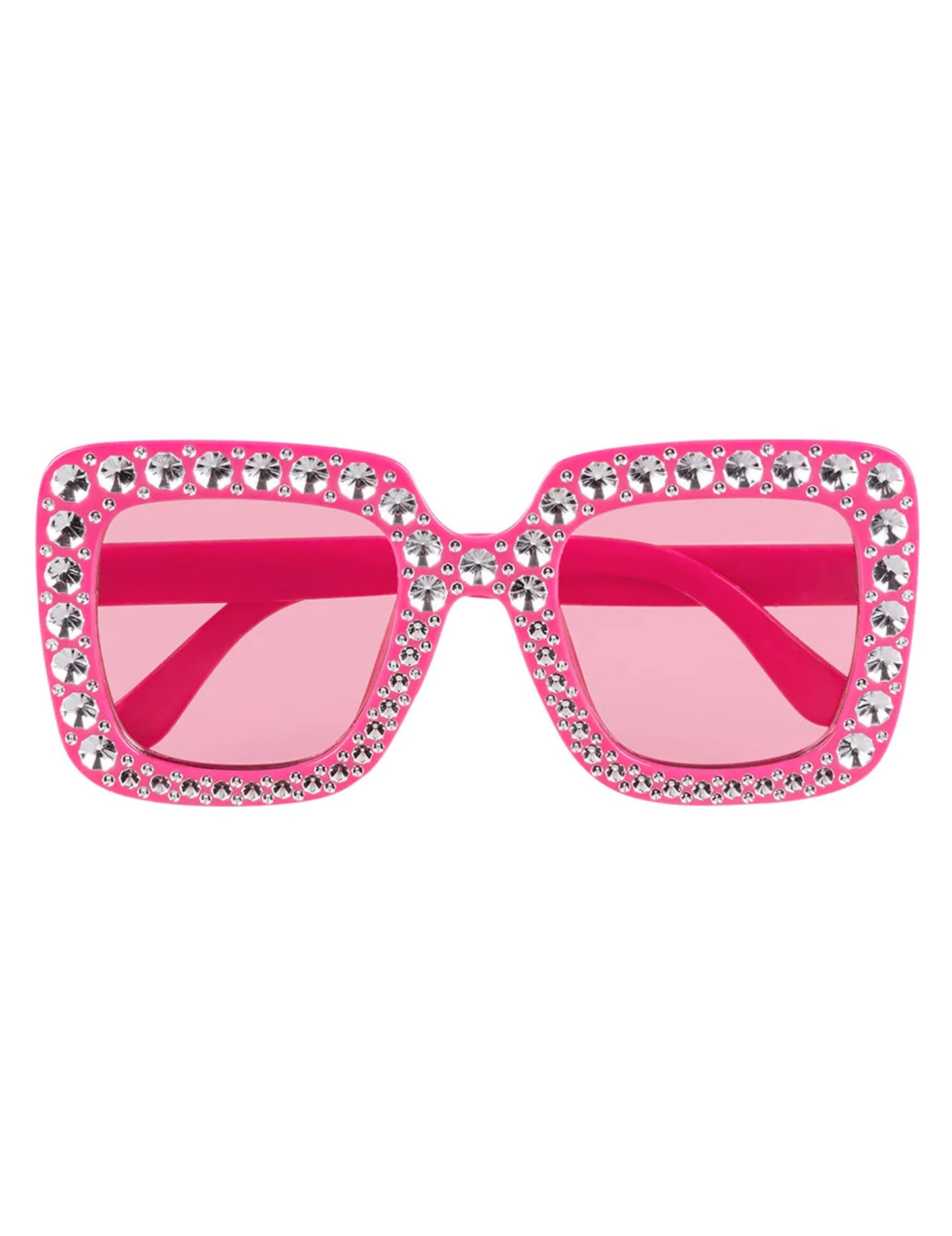 Vue de face des lunettes bling bling
