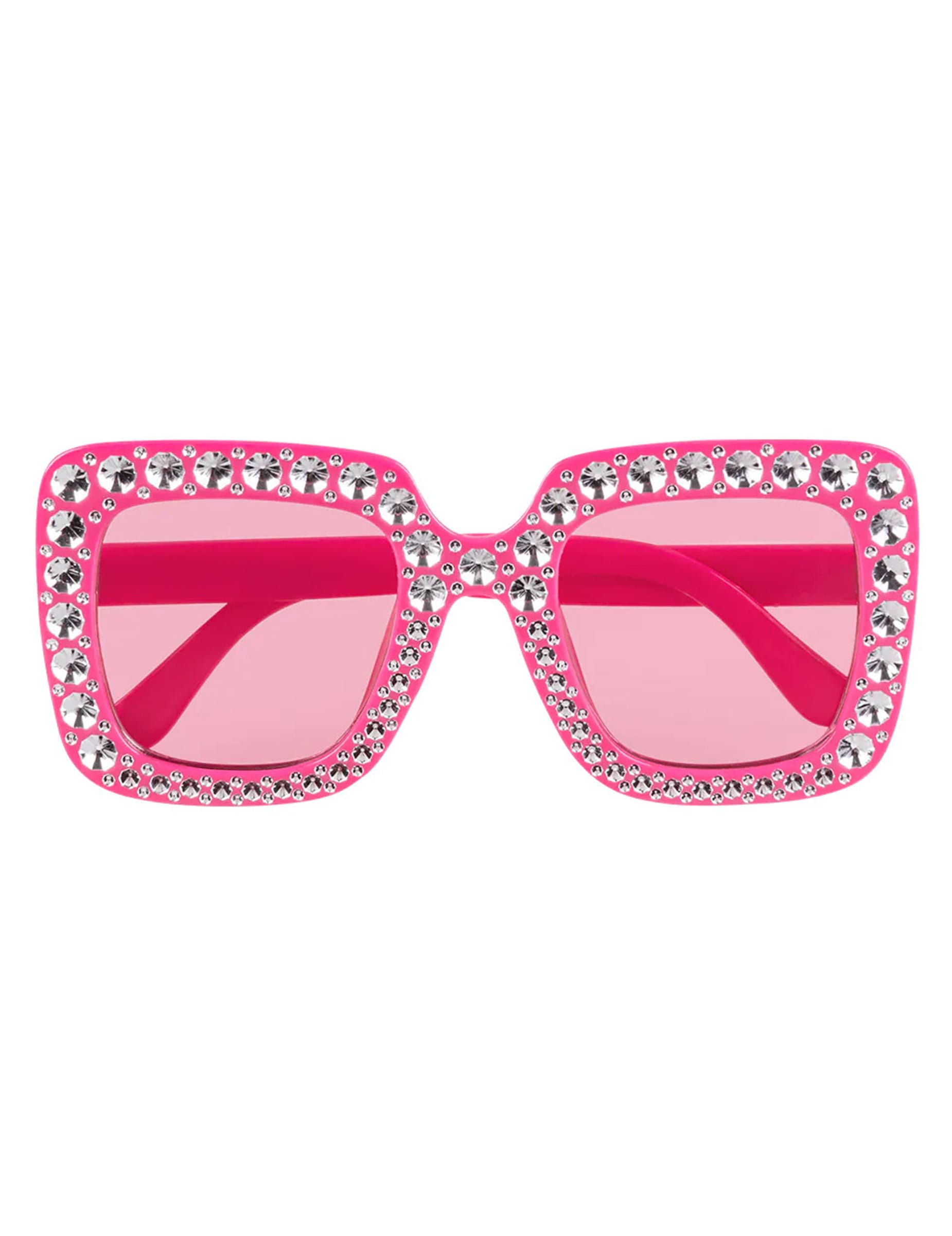 Vue de face des lunettes bling bling