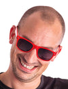 Lunettes blues pour adulte rouge