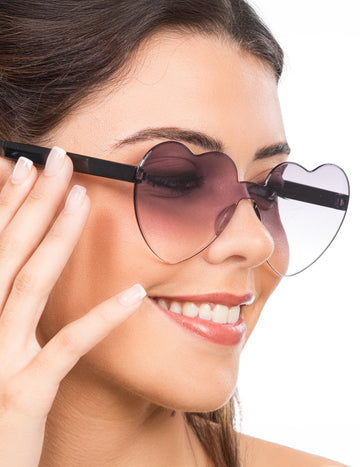 Srčna očala dimljeni steklo odrasli