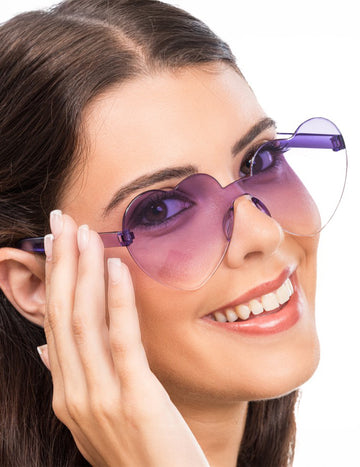 Kozarci za srca so prekadila vijolična očala za odrasle