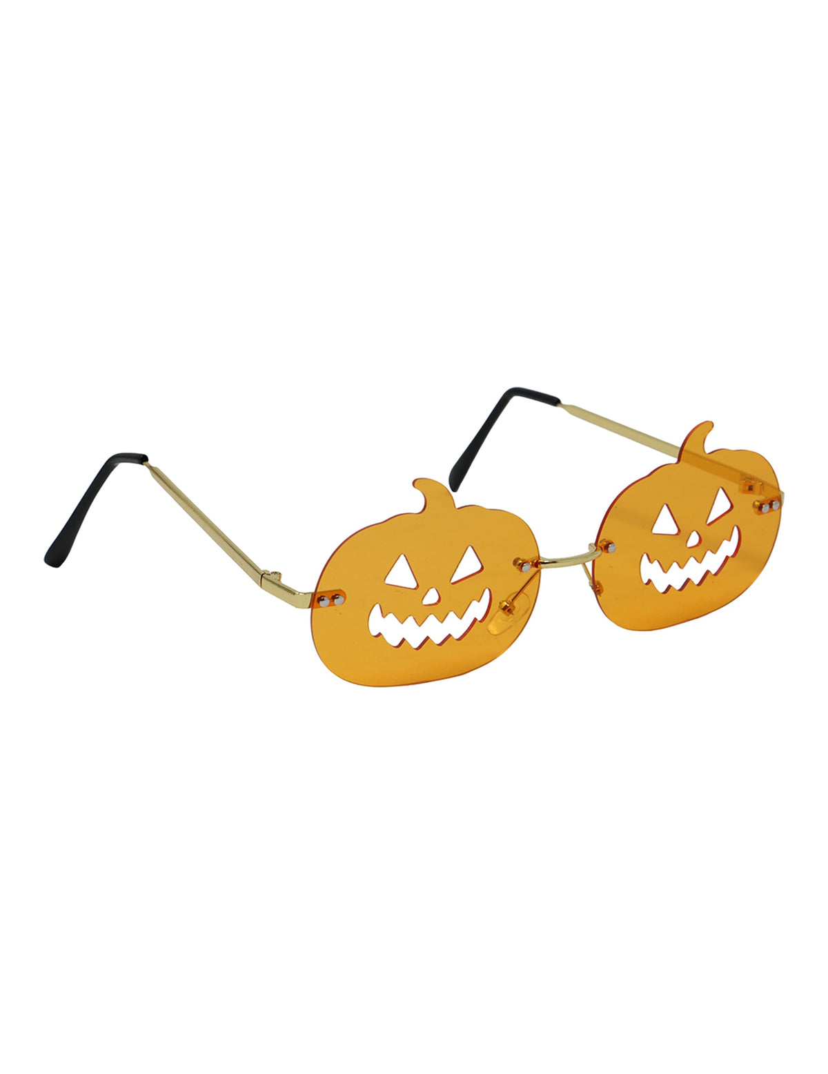 Vue de trois-quarts des lunettes citrouilles pour adulte