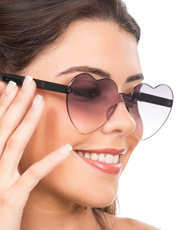 Srčna očala dimljeni steklo odrasli