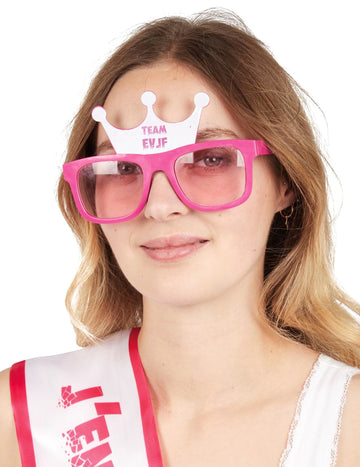 Očala s krono Team EVJF za ženske, rožnata