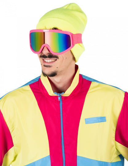 Neon roza smučarska očala za odrasle