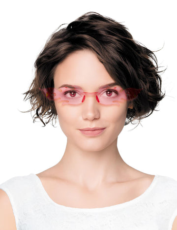 Odrasla roza plamenska očala