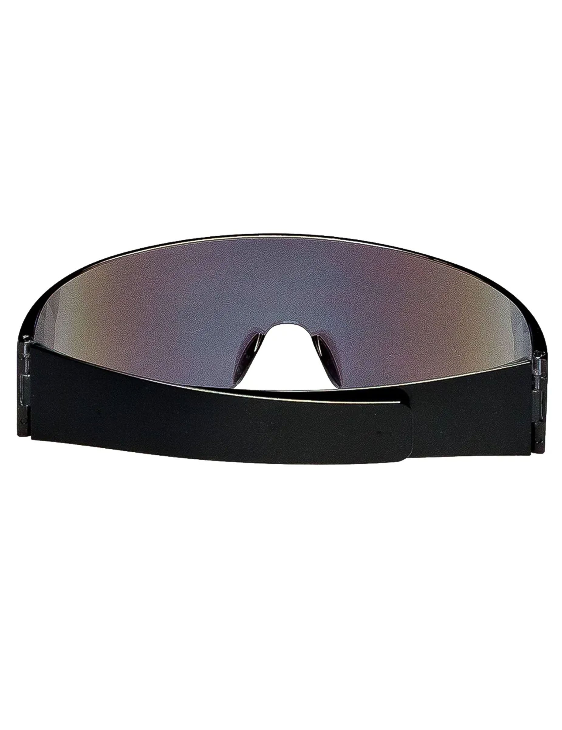 Vue de dos des lunettes futuristes pour adulte