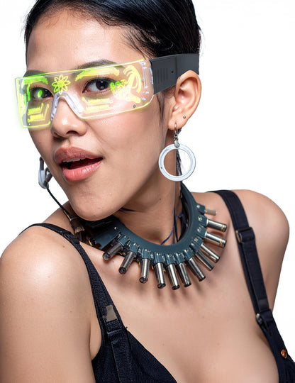 Futuristična očala z LED diodami 