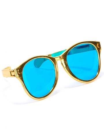 Lunettes géantes adulte doré