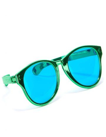 Velikanska zelena očala za odrasle