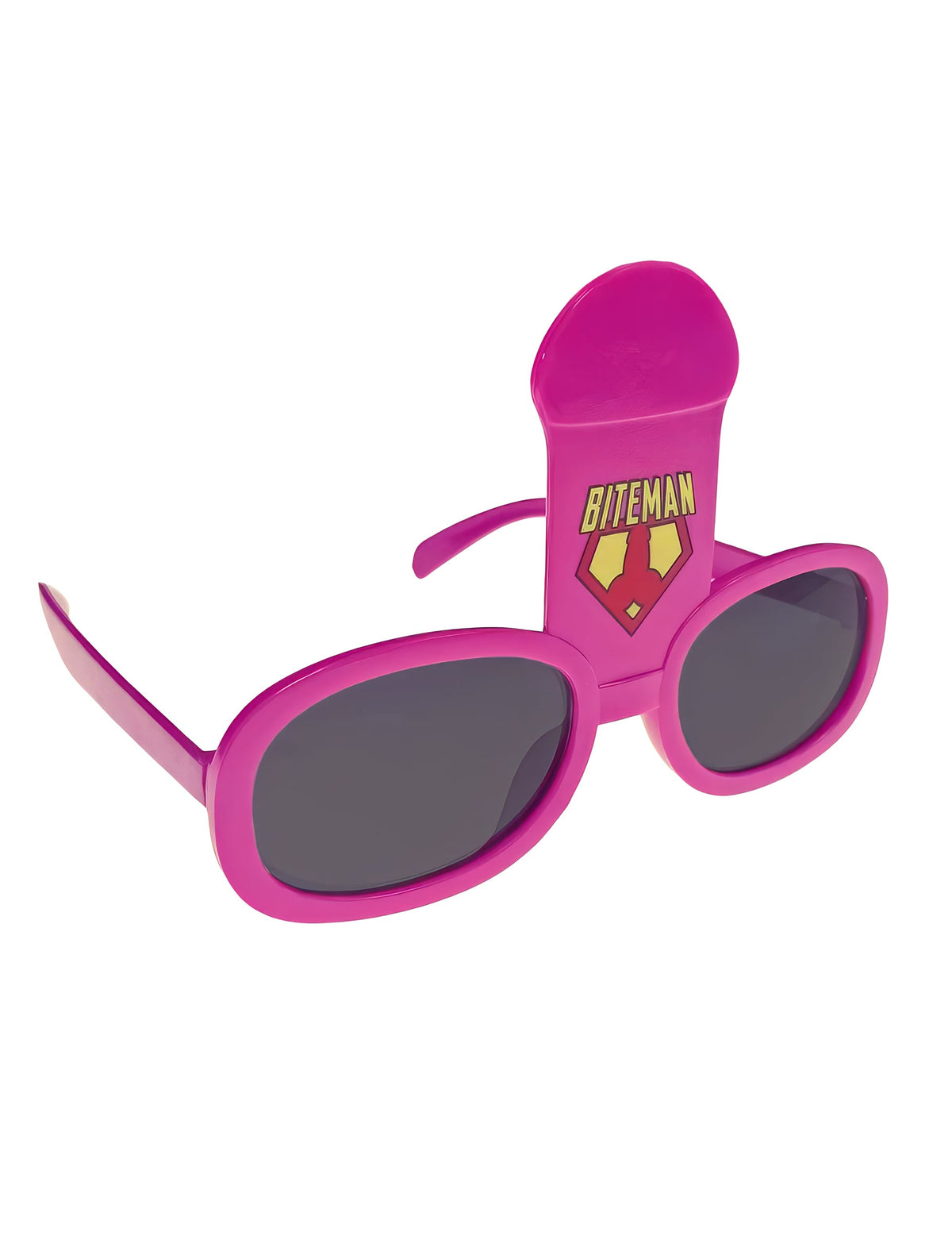 Lunettes humoristiques Biteman pour adulte rose