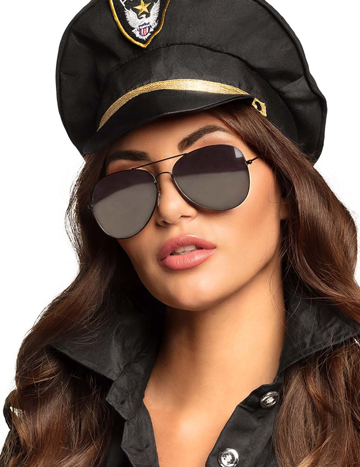 Mise en situation des lunettes de police pour adulte