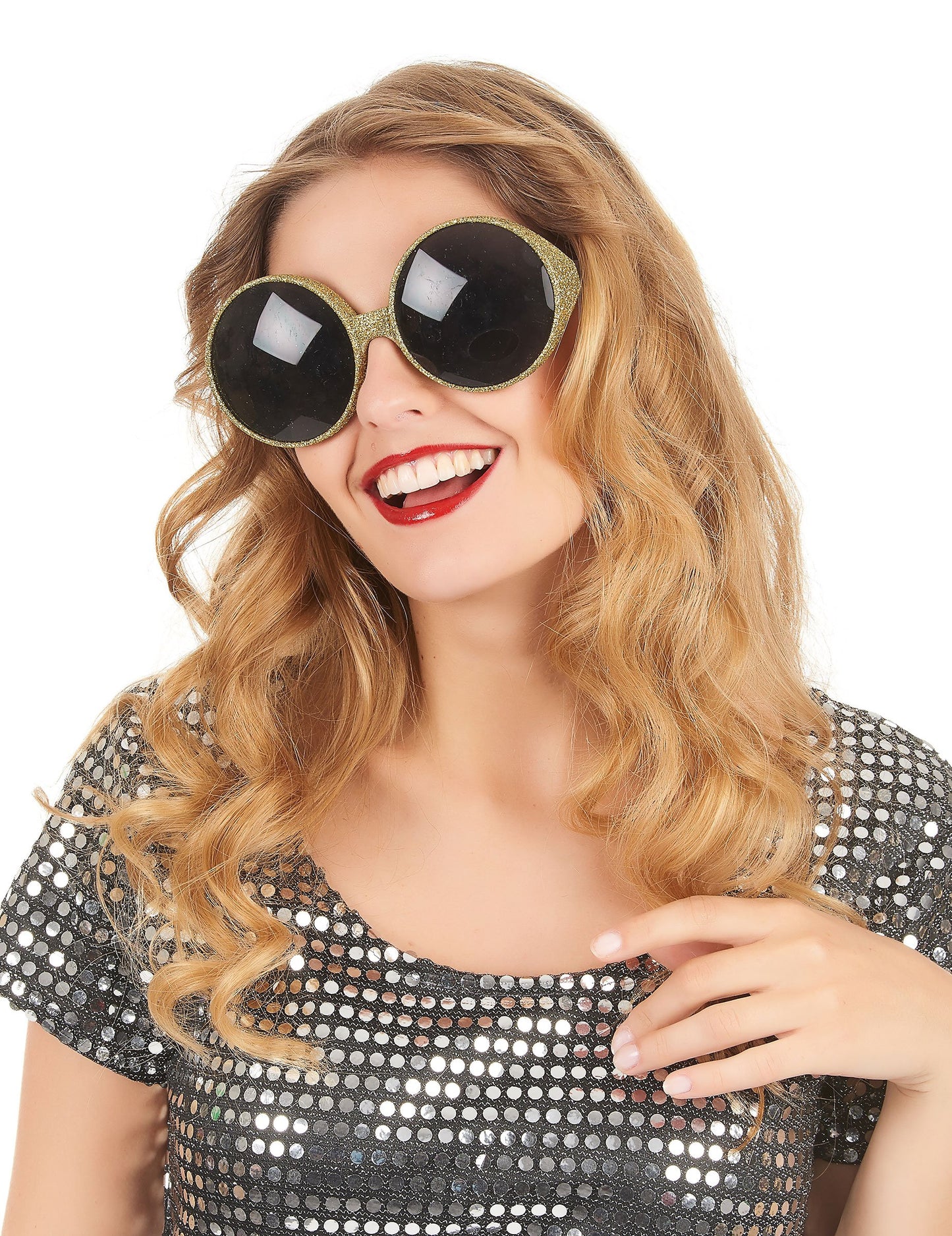 Očala za odrasle zlato paillet