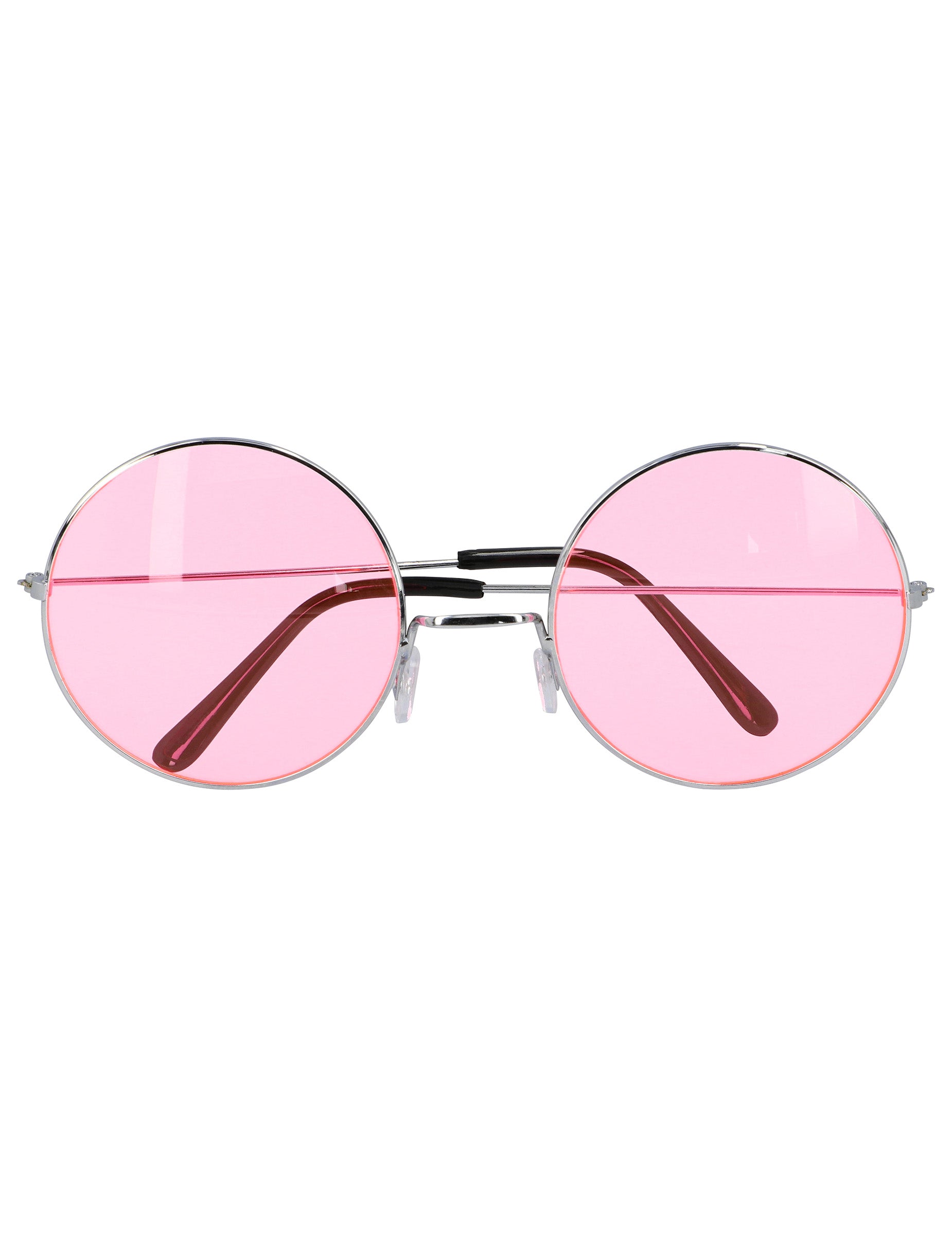 Vue de face des lunettes rondes hippies géantes
