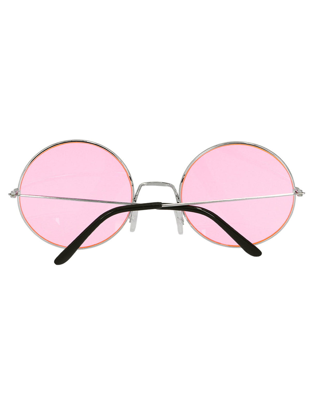 Vue de dos des lunettes rondes hippies géantes