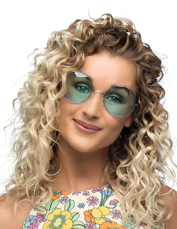 Velikanski hipi zeleni okrogla očala