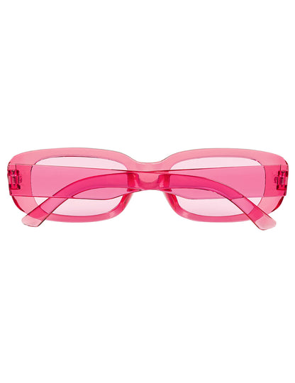 Lunettes roses transparentes adulte