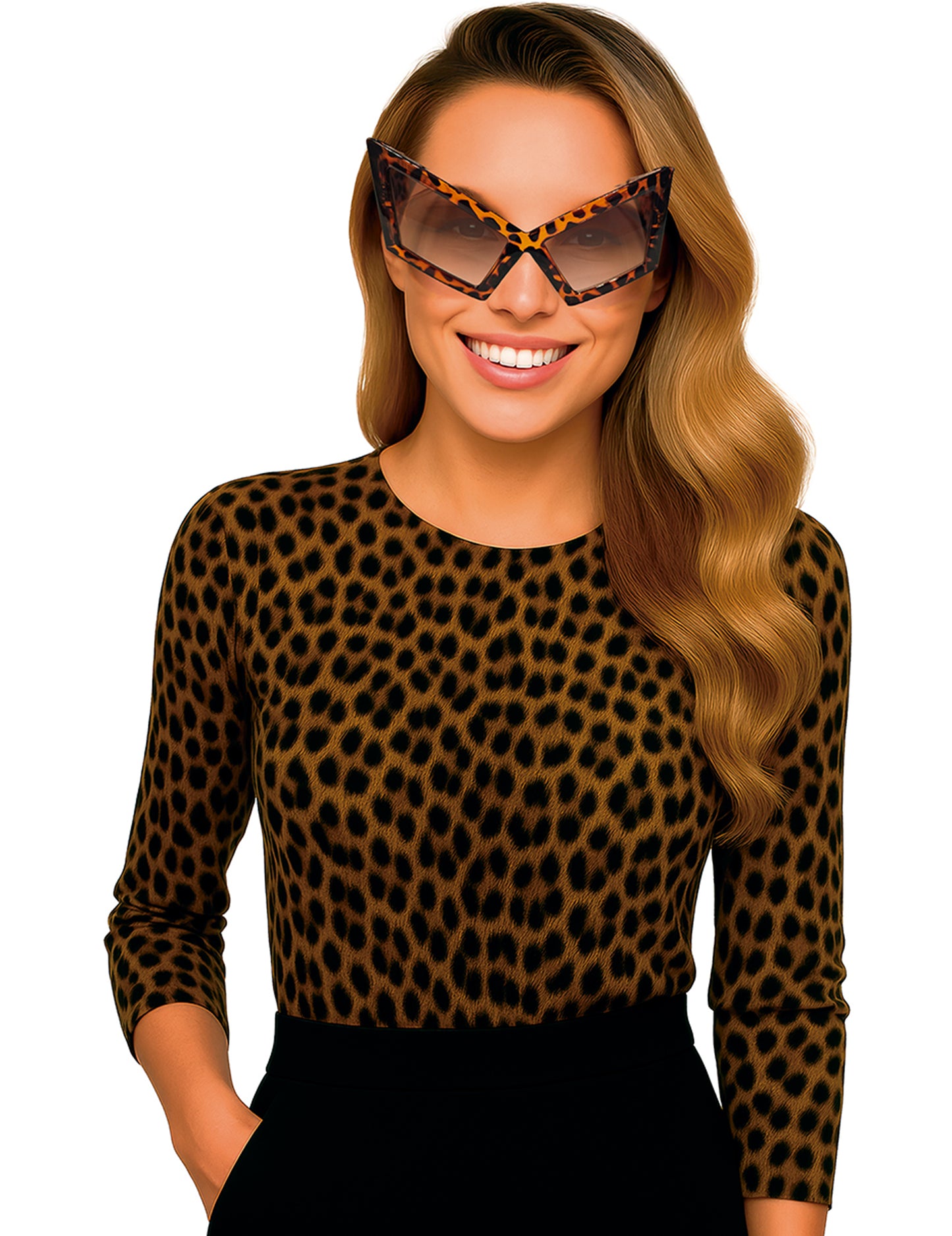 Modna očala leopardji vzorec za odrasle 