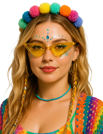 Očala za odrasle z rumenimi trikotniki