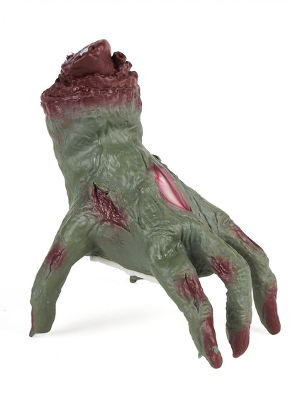 Main de zombie pour adulte verte avec son et mouvement
