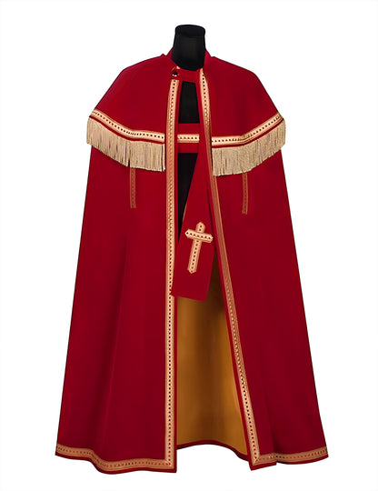 Bram Deluxe žametni plašč za odrasle iz svetega Nikolaja
