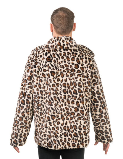 Odrasli leopard lažni krzneni plašč