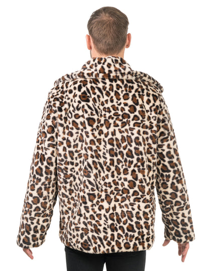Odrasli leopard lažni krzneni plašč