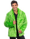 Manteau en fausse fourrure pour adulte vert