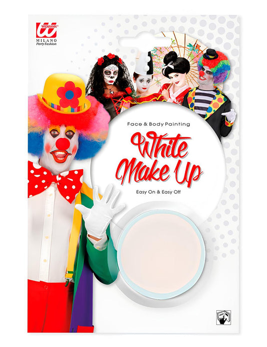 Vue de face du packaging du maquillage à l'eau blanc pour adulte 9,6 ml