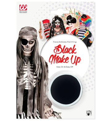 Vodni make-up za odrasle v črni barvi