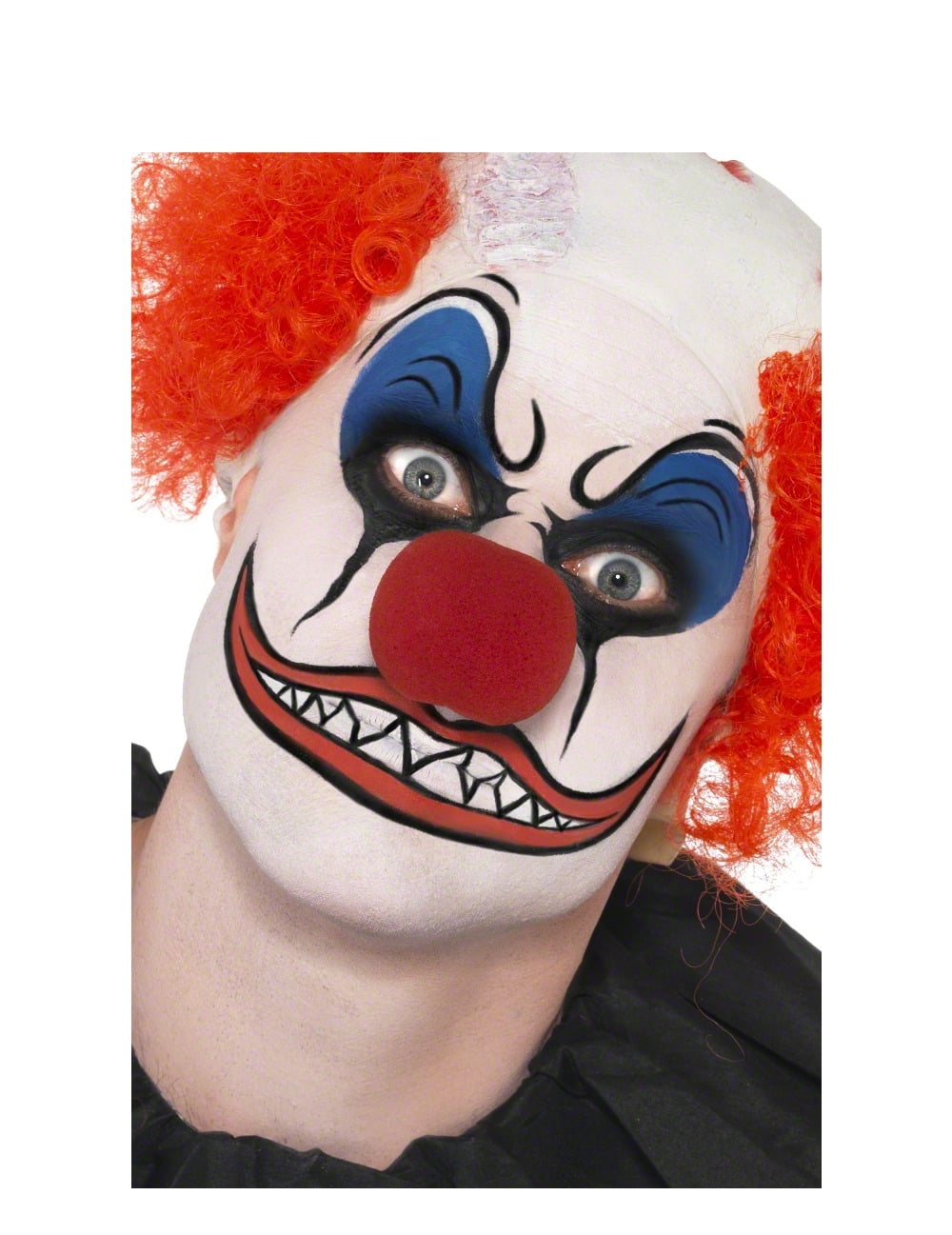 Détail du rendu visuel sur le visage du maquillage crayons de clown pour enfant