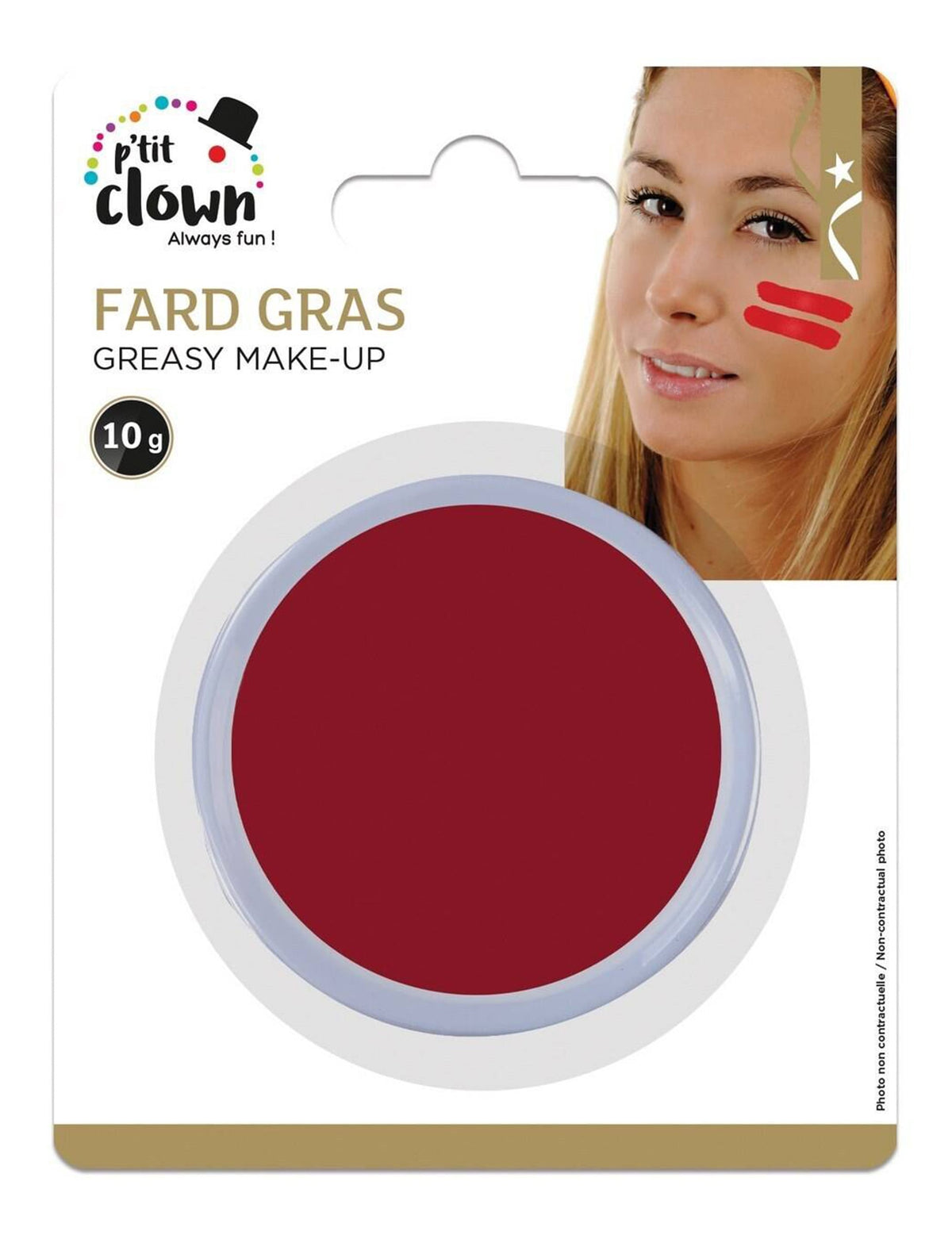 Maquillage fard gras pour adulte rouge