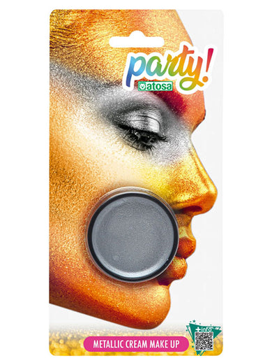 Maquillage métallique pour adulte argenté