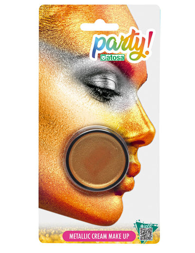 Maquillage métallique pour adulte doré